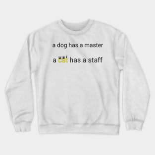 Cat staff gift ragdoll Crewneck Sweatshirt